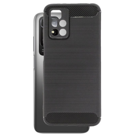 Etui Bumper Carbon Lux na telefon Xiaomi Redmi 10 21061119DG / Note 11 4G 2201117TY czarne