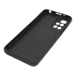 Etui Bumper Carbon Lux na telefon Xiaomi Redmi 10 21061119DG / Note 11 4G 2201117TY czarne