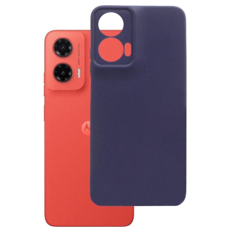 Etui Jelly Case na telefon motorola moto g35 5G granatowe matowe