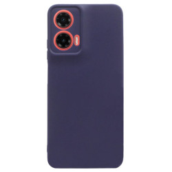Etui Jelly Case na telefon motorola moto g35 5G granatowe matowe