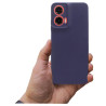 Etui Jelly Case na telefon motorola moto g35 5G granatowe matowe