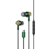SŁUCHAWKI USB C TYP-C USB-C USAMS EP-43 z DAC ciemny zielony Samsung Galaxy S20 S21 Note 20