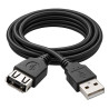 Przedłużacz USB-A 2.0 kabel A-A 3m czarny