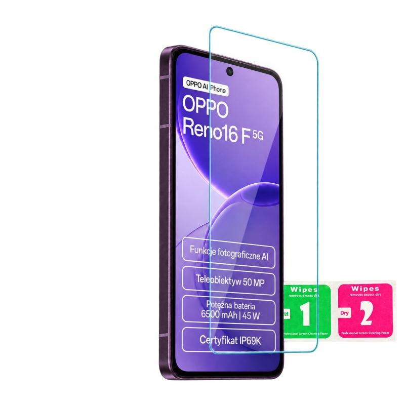9H Szkło hartowane na telefon OPPO Reno 16 F 5G / 16 FS 5G