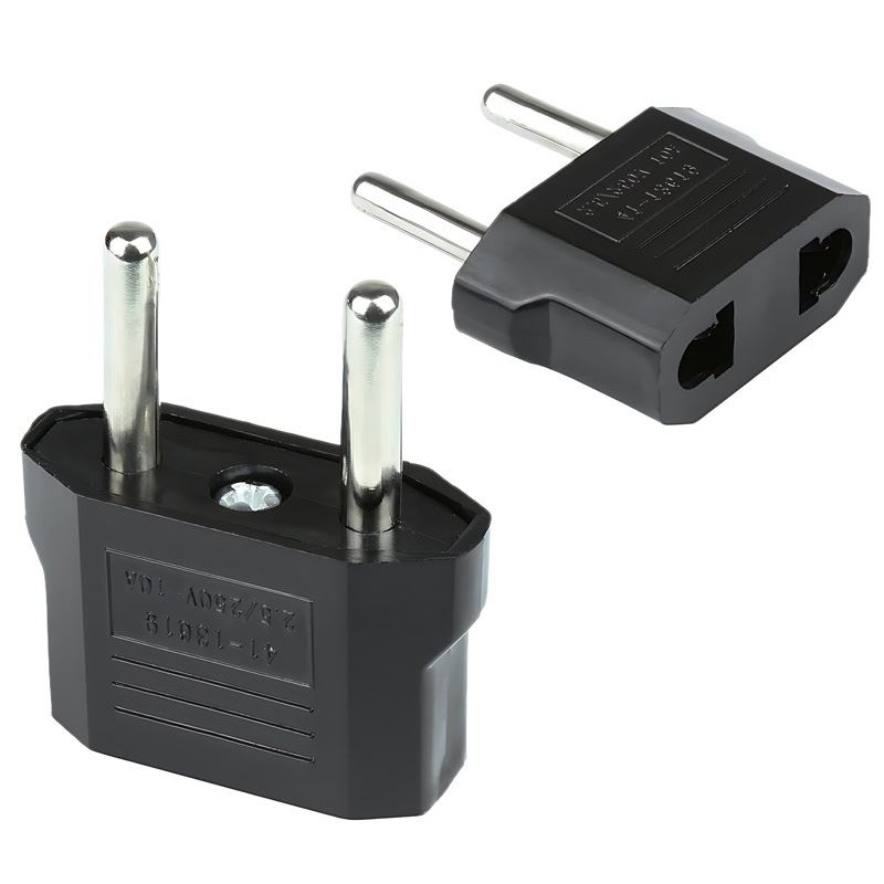 Adapter / przejściówka sieciowa Europa - USA AD4c czarny