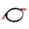 Kabel HDMI 2.1 8K UHD 48 Gbps złote wtyki 1m czarny