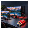Kabel HDMI 2.1 8K UHD 48 Gbps złote wtyki 1m czarny