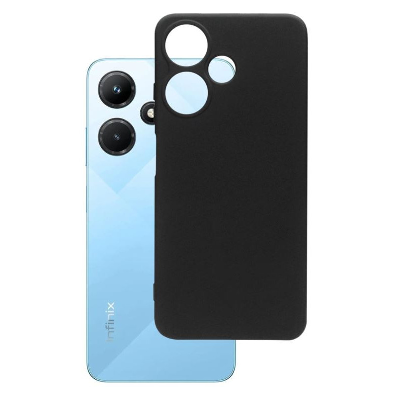 Etui Silicon Case na telefon Infinix HOT 30i 4G LTE czarne matowe