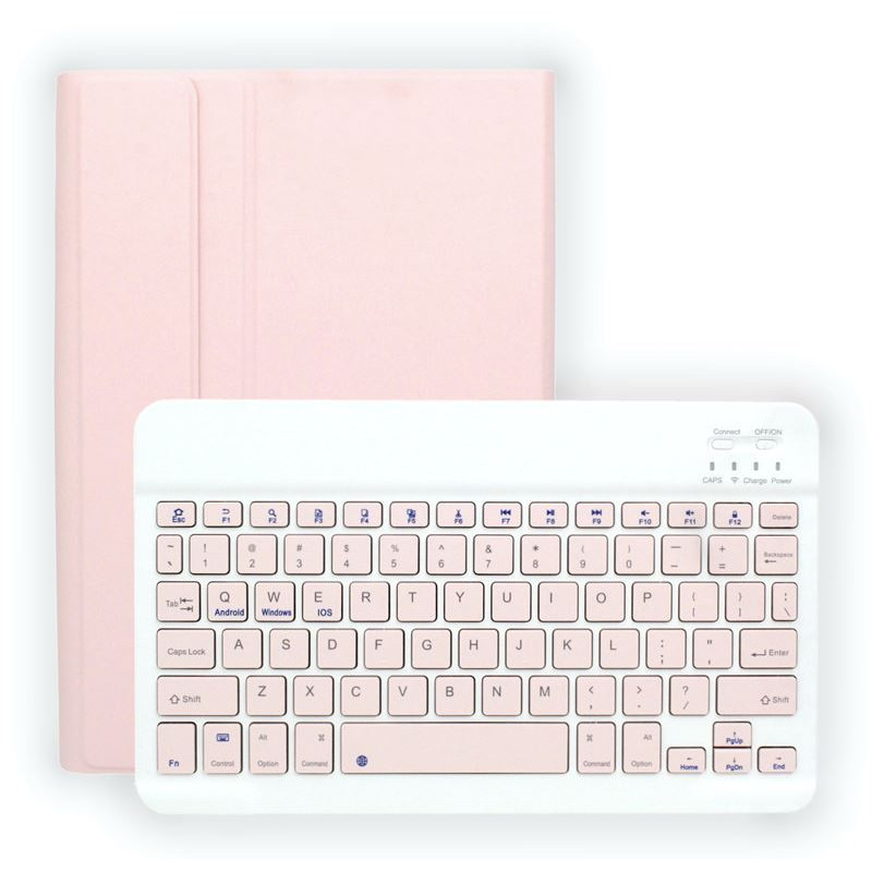 Etui z klawiaturą bluetooth na tablet Lenovo TAB M10+ 10.3 TB-X606 / Tab K10 ZA8R0033PL ZA8R0016PL różowe