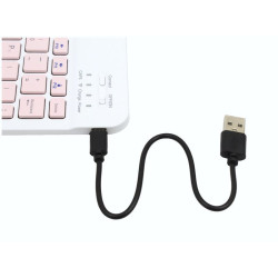 Etui z klawiaturą bluetooth na tablet Lenovo TAB M10+ 10.3 TB-X606 / Tab K10 ZA8R0033PL ZA8R0016PL różowe