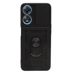 Etui pancerne CamShield Ring na telefon OPPO A78 5G czarne