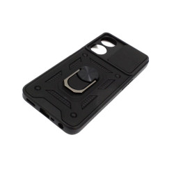 Etui pancerne CamShield Ring na telefon OPPO A78 5G czarne