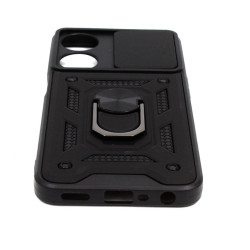 Etui pancerne CamShield Ring na telefon OPPO A78 5G czarne