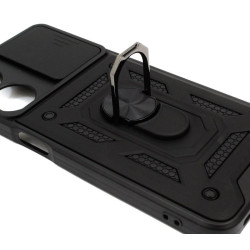 Etui pancerne CamShield Ring na telefon OPPO A78 5G czarne