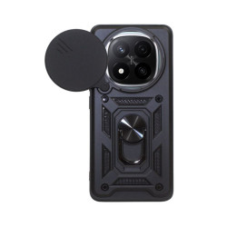 Etui pancerne CamShield Ring na telefon Xiaomi Redmi Note 14 Pro+ 5G czarne