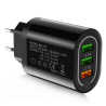 Ładowarka sieciowa QC 3.0 3 x USB czarna