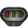 Ładowarka sieciowa QC 3.0 3 x USB czarna