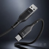 Kabel USB-A do USB-C PD 100W 5A 1,2 m czarny