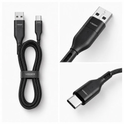 Kabel USB-A do USB-C PD 100W 5A 1,2 m czarny