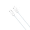 Kabel PD Power Delivery USB-C - USB-C 60W 3A CC15 2m przewód wspierający szybkie ładowanie biały