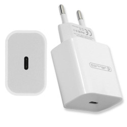 Ładowarka sieciowa USB Typ C Power Delivery QC 3A 20W biała Jellico