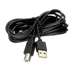 Kabel USB-A - USB-B 4m czarny - bardzo długi
