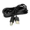 Kabel USB-A - USB-B 4m czarny - bardzo długi