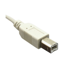 Kabel USB-A - USB-B 3m szary - długi do drukarki