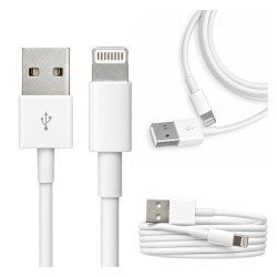 Kabel USB-A Lightning 2m biały do iPhone i iPad