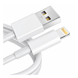 Kabel USB-A Lightning 2m biały do iPhone i iPad