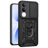 Etui pancerne CamShield Ring na telefon Vivo V70 FE 5G czarne