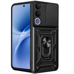 Etui pancerne CamShield Ring na telefon Vivo V70 FE 5G czarne