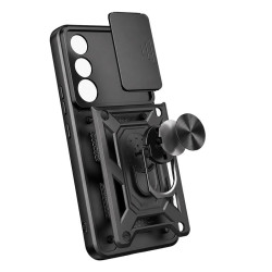 Etui pancerne CamShield Ring na telefon Vivo V70 FE 5G czarne