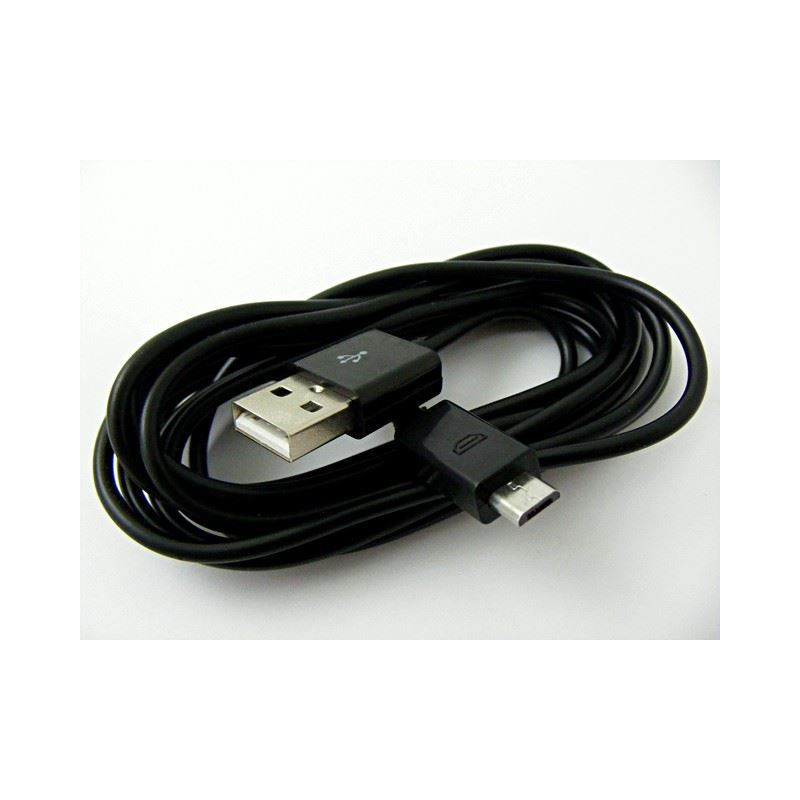 Kabel USB-A micro USB 2m czarny tylko do ładowania