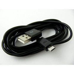Kabel USB-A micro USB 2m czarny tylko do ładowania