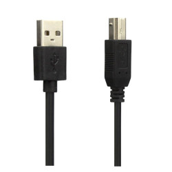 Kabel USB A - USB B do drukarki 3m czarny