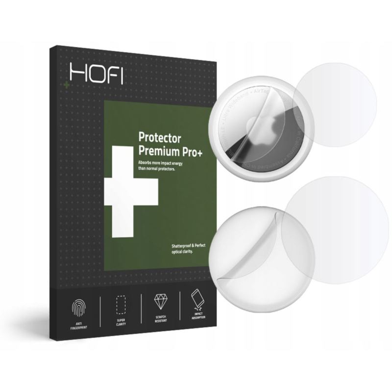 HYDROGEL do Apple Airtag przód+tył x 2 Hofi PRO+