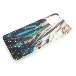 Etui Gold Glam do Samsung A02s A025 pióra