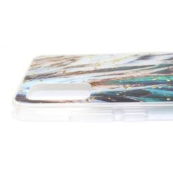 Etui Gold Glam do Samsung A02s A025 pióra