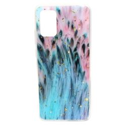 Etui Gold Glam do Samsung A02s A025 peacock
