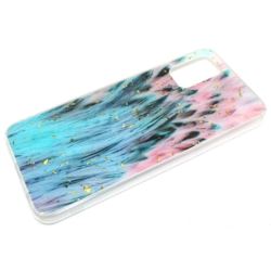 Etui Gold Glam do Samsung A02s A025 peacock