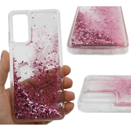 Etui Liquid / Water Case do telefonu Samsung Galaxy S21 FE 5G różowe
