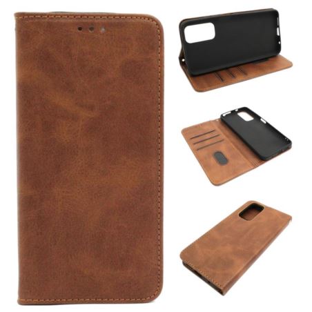 Etui Smart Lichi do telefonu Xiaomi Redmi Note 11S 4G brązowe