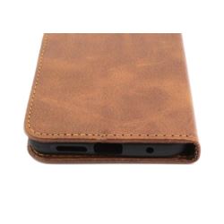 Etui Smart Lichi do telefonu Xiaomi Redmi Note 11S 4G brązowe