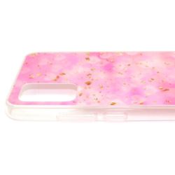 Etui Gold Glam do telefonu Samsung Galaxy A02s A025 pink