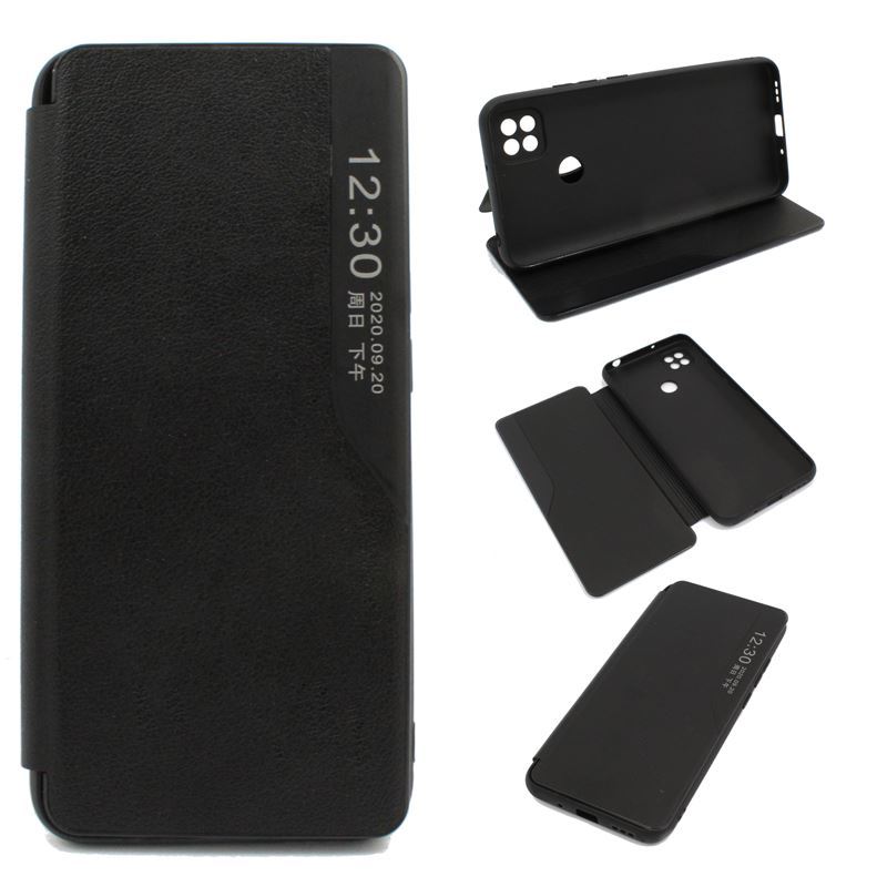 Etui Flip Clear VIEW do telefonu Xiaomi Redmi 9C / 10A czarne