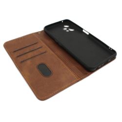 Etui Smart Lichi do telefonu Realme 9 5G RMX3388 / 9 Pro RMX3472 RMX3471 brązowe