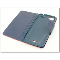 Etui Fancy Diary na telefon WIKO Rainbow Jam czerwone