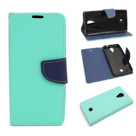 Etui Fancy Diary na telefon WIKO Tommy miętowe