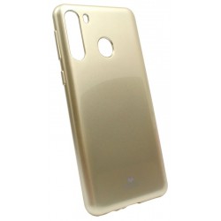 Etui Futerał Mercury JELLY na telefon Samsung Galaxy A21 A215 złote